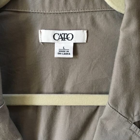 Cato Taupe Blazer size Large 3/4 sleeves - Picture 5 of 7